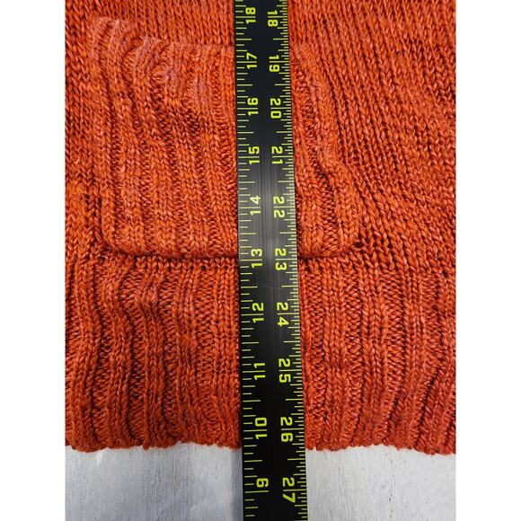 Chico's Women's Orange Open Cardigan Sweater SZ 2 Fall Autumn - Picture 13 of 13